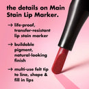 Marcador de contorno labial e.l.f Main Stain - Ferramenta de longa duração para uma definição precisa dos lábios (Acessório de maquilhagem para beleza e cuidados pessoais)