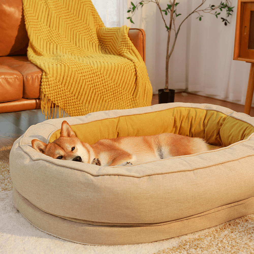 Donut Orthopädisches Hundebett - Haustierfreundliches Schlafzimmer