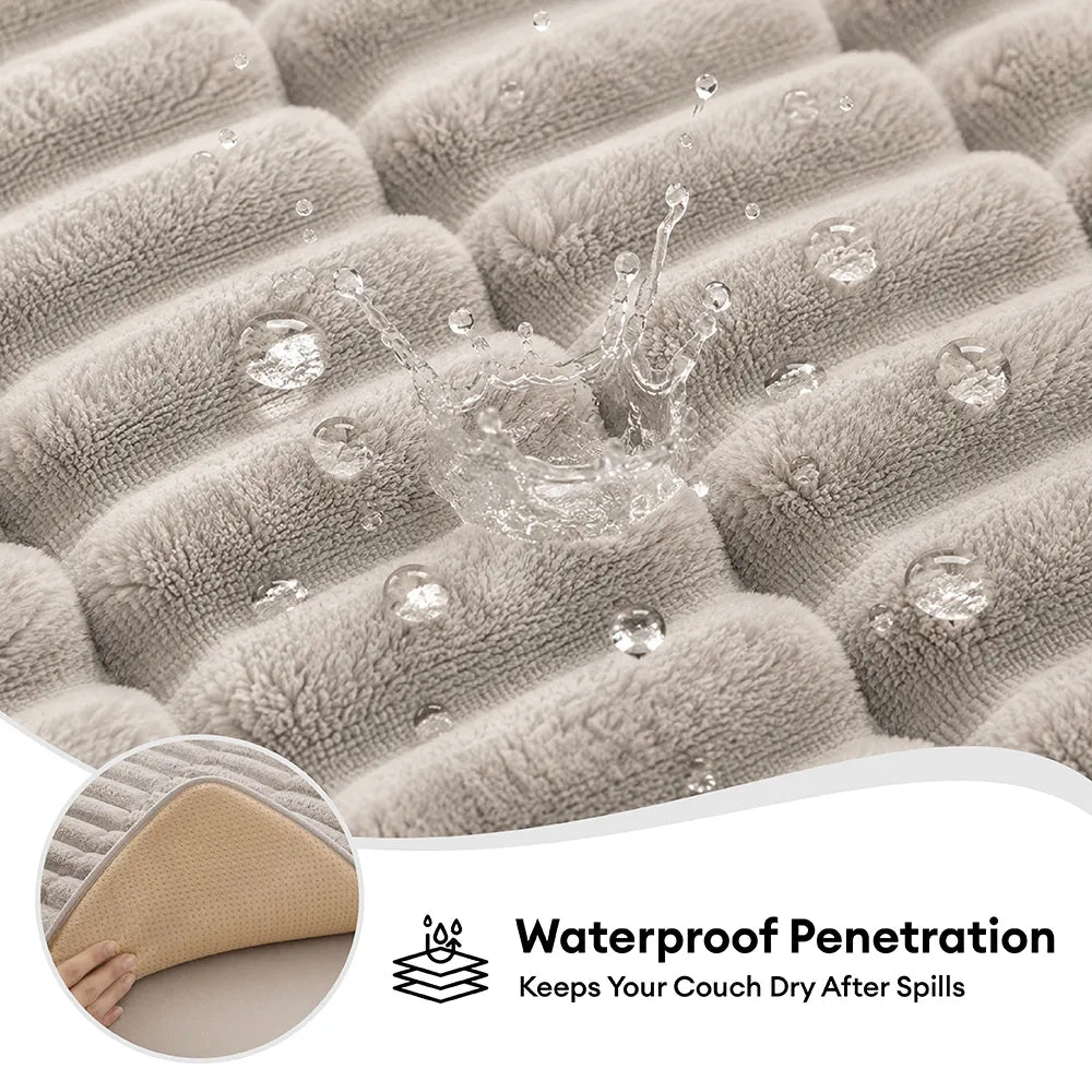 Wasserfeste gemütliche Fleece-Sofa-Schutz rutschfeste Sofabezug