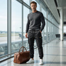 ⏳🔥50% DE DESCONTO POR TEMPO LIMITADO! 👖 Calças cargo casuais para homem – Elegantes, confortáveis e ajustáveis ✨