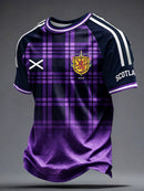 Men's UK Football Lover Scotland Printed short sleeve t-shirt 03