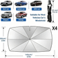 🚗🌂❄Guarda-chuva para para-brisas do carro - Guarda-chuva dobrável para carro com proteção solar para carros com proteção UV (proteção de isolamento térmico) para para-brisas de automóveis