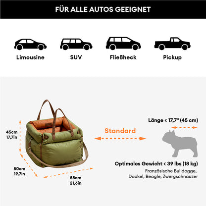 Städtischer Reisender Tragbares Hundewagen-Boosterbett - Roadtrip