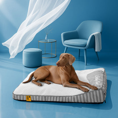 Extra großes kühlendes waschbares rechteckiges orthopädisches Hundebett - Home Office