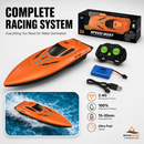 🔥 METADE DO PREÇO! 🚤 Sinta a velocidade na água – Barco RC com dois motores e desempenho extremo ⚡🌊
