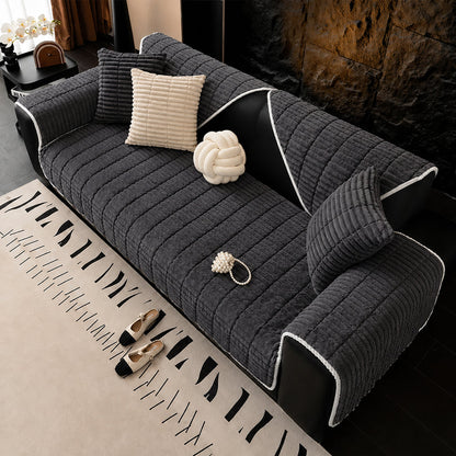 Wasserfeste gemütliche Fleece-Sofa-Schutz rutschfeste Sofabezug
