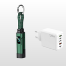 🔥PROMOÇÃO ESPECIAL 50% DE DESCONTO🔥 Cabo de carregamento com porta-chaves e ecrã digital 4 em 1