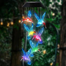 🦋 Dê um toque especial ao seu jardim✨Sinos de vento solares com desenhos criativos de pássaros