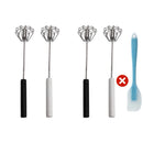 🍳 Um prático auxiliar de cozinha! Batedor manual com cabo antiderrapante, em aço inoxidável e resistente, a um preço acessível!