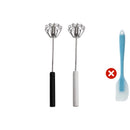 🍳 Um prático auxiliar de cozinha! Batedor manual com cabo antiderrapante, em aço inoxidável e resistente, a um preço acessível!
