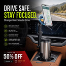 ⭐Novidade de 2026💥PROMOÇÃO QUENTE🥳🧲Suporte para telemóvel para porta-copos do carro – Ajustável a 360°, íman N52 potente, manuseamento com uma só mão, compatível com todos os telemóveis, modelos magnéticos e com pinça estáveis para uma condução segura