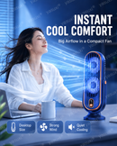 🥳PROMOÇÃO DE 2026🥳💞Mais de 50 mil unidades vendidas!💨🌙 50% de desconto! Ventilador de mesa portátil – 5 velocidades, ultrassilencioso, brisa suave. Perfeito para o quarto ou para o escritório. Mantém-te fresco sem ruído! 😴✨