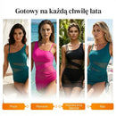 💎 Último dia – preço especial! 💥 Vestido de banho sensual de uma peça para mulher – corte franzido que emagrece, cintura alta que modela a barriga e uma delicada malha transparente 🩱✨