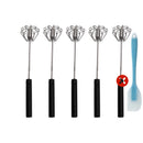 🍳 Um prático auxiliar de cozinha! Batedor manual com cabo antiderrapante, em aço inoxidável e resistente, a um preço acessível!