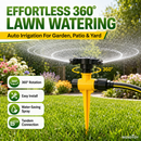 🏡COMPRE 1 E GANHE 1 GRÁTIS✨Sistema de rega automática com rotação de 360°, aspersor para jardim e relvado, pátio