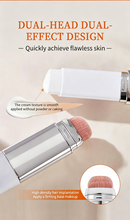 🎉[PRODUTO OFICIAL] 🎉Stick de Cobertura V com Pincel Removível - Stick de Base Coreano para Cuidados da Pele que Muda de Cor com Cápsulas de Colagénio (12.7 g)