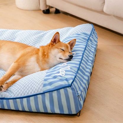 Extra großes kühlendes waschbares rechteckiges orthopädisches Hundebett - haustierfreundliches Schlafzimmer