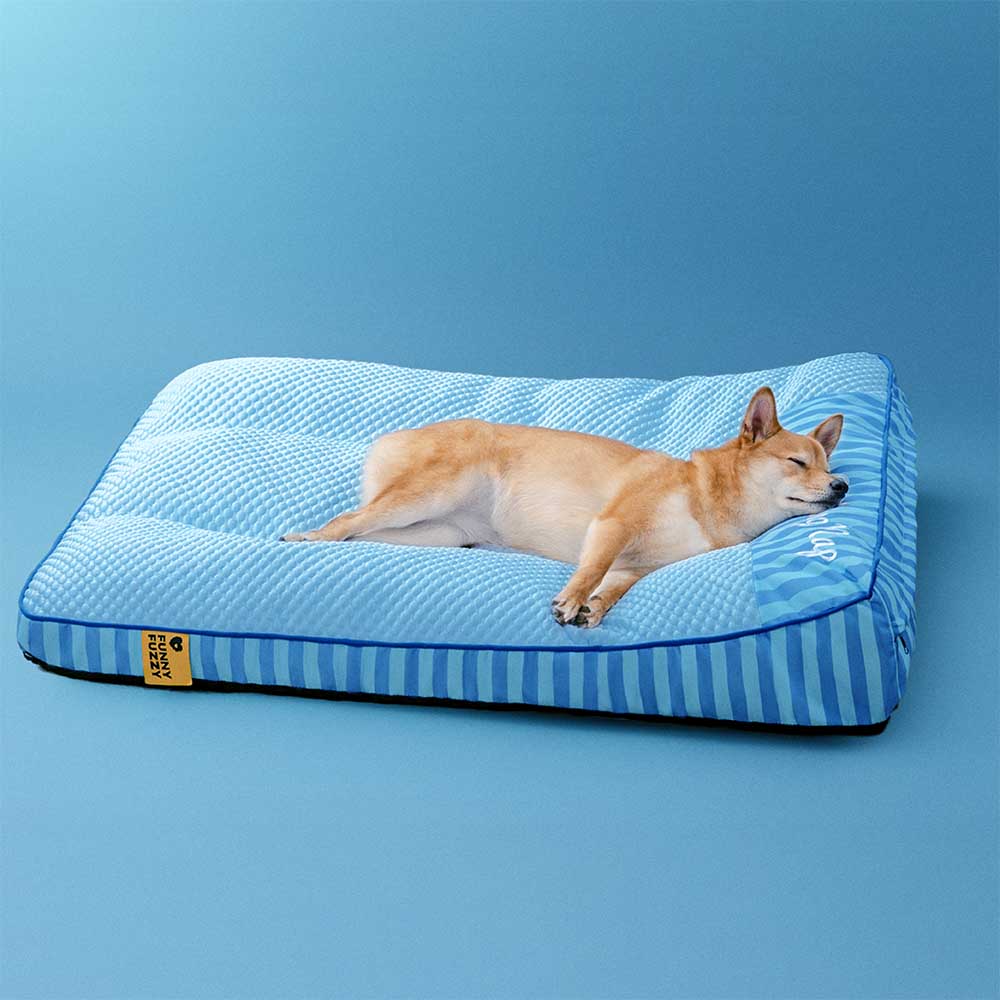 Extra großes kühlendes waschbares rechteckiges orthopädisches Hundebett - haustierfreundliches Schlafzimmer