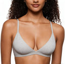 💥Mais de 80 mil unidades vendidas💞Bralette triangular sem aros com suporte em gel para mulher