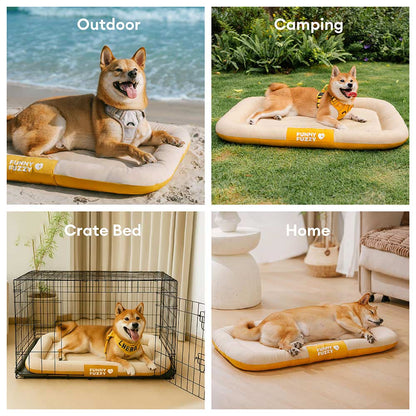 Wasserfestes und bissfestes Memory-Schaum-Orthopädisches Hundematte für die Hundebox