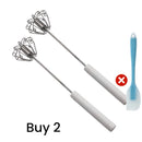 🍳 Um prático auxiliar de cozinha! Batedor manual com cabo antiderrapante, em aço inoxidável e resistente, a um preço acessível!