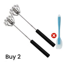 🍳 Um prático auxiliar de cozinha! Batedor manual com cabo antiderrapante, em aço inoxidável e resistente, a um preço acessível!