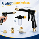 🏆Pistola de água de alta pressão💦Pega ergonómica • Bocal amplificador • Mangueira incluída - Lavagem potente do carro🚗 Regar o jardim🌻Fácil de usar!👍
