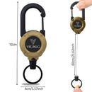 🥳PROMOÇÃO DE 2026🥳💞Mais de 50 mil unidades vendidas!🔑🎣 50% DE DESCONTO! Porta-chaves com mosquetão retrátil – cordão de aço de 65 cm, 100 000 ciclos de tração. Leve e resistente. Acabaram-se as dificuldades para encontrar as chaves! 🧗✨