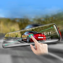 Câmara de marcha-atrás e câmara de bordo de 10 polegadas com ecrã tátil – Visão noturna HD 1296P, lente dupla – ideal para uma condução e estacionamento seguros🚗📹