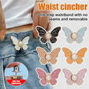 🌸🦋 COMPRE 1 E GANHE 1 GRÁTIS 🎁💜 Fivela removível em forma de borboleta para ajustar a cintura – sem necessidade de ferramentas, ajuste regulável para calças de ganga, saias e vestidos, cria uma silhueta em forma de ampulheta ✨👗💃