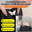 🌸🦋 COMPRE 1 E GANHE 1 GRÁTIS 🎁💜 Fivela removível em forma de borboleta para ajustar a cintura – sem necessidade de ferramentas, ajuste regulável para calças de ganga, saias e vestidos, cria uma silhueta em forma de ampulheta ✨👗💃