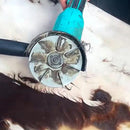 Disco raspador para remoção de pêlos de porco que poupa trabalho