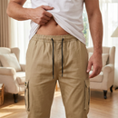 ⏳🔥50% DE DESCONTO POR TEMPO LIMITADO! 👖 Calças cargo casuais para homem – Elegantes, confortáveis e ajustáveis ✨