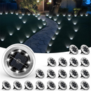 💐🌙✨ PROMOÇÃO -50%! Conjunto de candeeiros solares para exterior – Autonomia de 8 a 10 horas, instalação sem fios (2 a 14 unidades, preto)