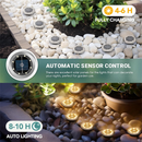 💐🌙✨ PROMOÇÃO -50%! Conjunto de candeeiros solares para exterior – Autonomia de 8 a 10 horas, instalação sem fios (2 a 14 unidades, preto)