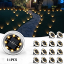 💐🌙✨ PROMOÇÃO -50%! Conjunto de candeeiros solares para exterior – Autonomia de 8 a 10 horas, instalação sem fios (2 a 14 unidades, preto)