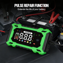 Carregador inteligente para baterias de automóvel de 12 V e 6 A com função de reparação por impulsos
