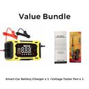 Carregador inteligente para baterias de automóvel de 12 V e 6 A com função de reparação por impulsos