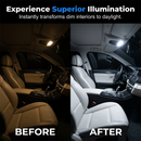 Conjunto de 20 luzes LED universais para o interior do seu carro | Controlo remoto RGB, instalação fácil