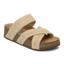 👡 50% DE DESCONTO AGORA! 🔥 Sandálias de cunha com tiras entrecruzadas para mulher – Confortáveis, elegantes e perfeitas para os dias de verão ☀️