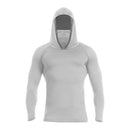 Camisola com capuz leve de secagem rápida e proteção UV para homem