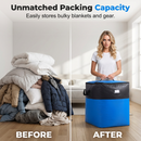 🦦 50% DE DESCONTO AGORA! 🧳 Saco dobrável para arrumação e mudanças – Resistente, de grande capacidade e perfeito para organizar e viajar ✈️