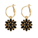 ⏳Desconto de 50% por tempo limitado⏰Brincos pendentes elegantes com flores pretas🖤❄️🌸