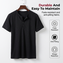 Men's Casual Slim Fit Button Placket Tee