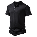 Men's Casual Slim Fit Button Placket Tee