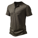Men's Casual Slim Fit Button Placket Tee