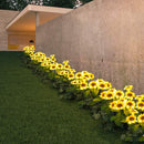 Luz solar de jardim à prova de água em forma de girassol