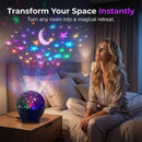 Luz noturna com projetor LED Galaxy USB