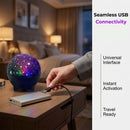 Luz noturna com projetor LED Galaxy USB