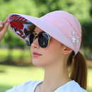 💐50% DE DESCONTO! Chapéu de praia com abertura para rabo de cavalo – Leve e de secagem rápida 🏖️☀️ 【Oferta especial】